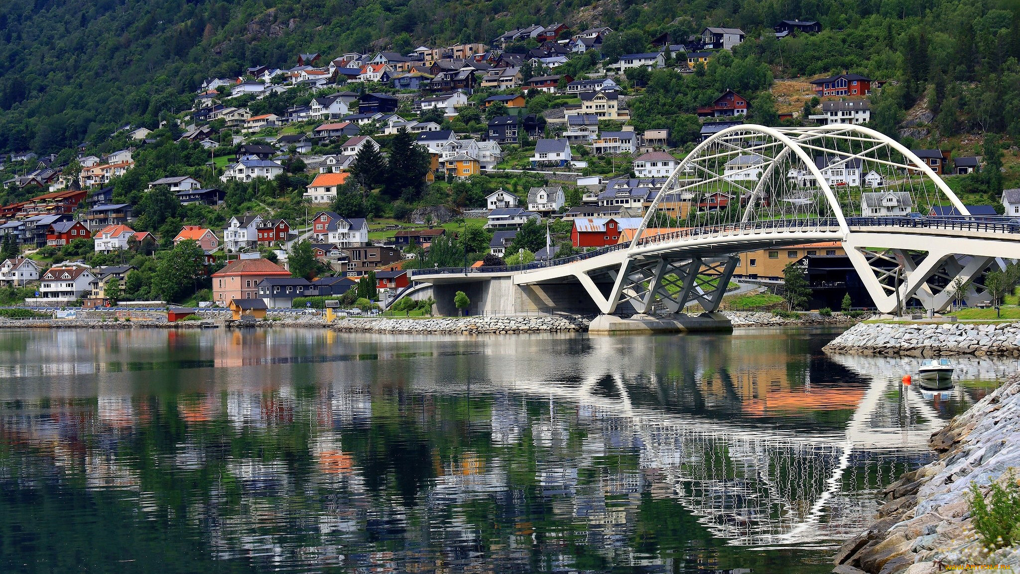 loftesnesbrui bridge, sogndalselvi river, norway, , - , loftesnesbrui, bridge, sogndalselvi, river